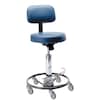 Pedigo Stool, Surgeon'S, Hydraulic, Foot Operated, w/ 16" Round Seat And Standard Backrest, Steel P-6000-STL